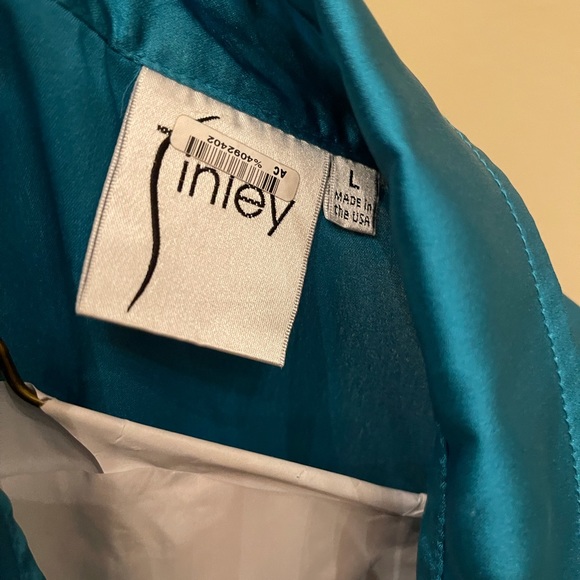 Blue Finley tie waist blouse. - Picture 7 of 8